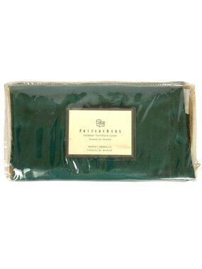 Pottery Barn Outdoor Furniture Cover Market Umbrella Dark Green Waterproof
